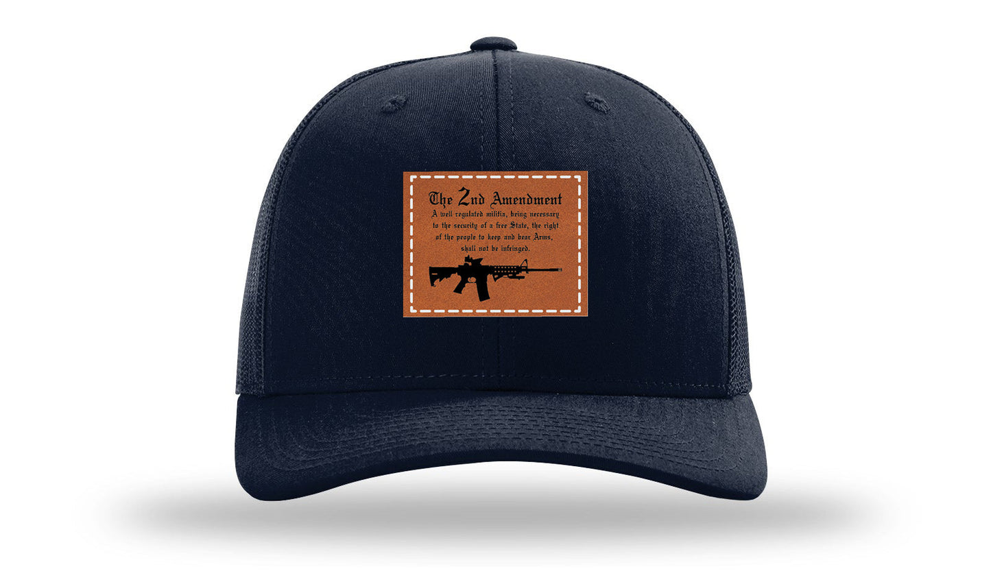 2nd Amendment Leather Patch Richardson 112 Hat