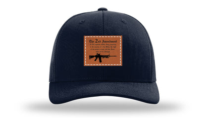 2nd Amendment Leather Patch Richardson 112 Hat