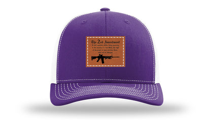 2nd Amendment Leather Patch Richardson 112 Hat