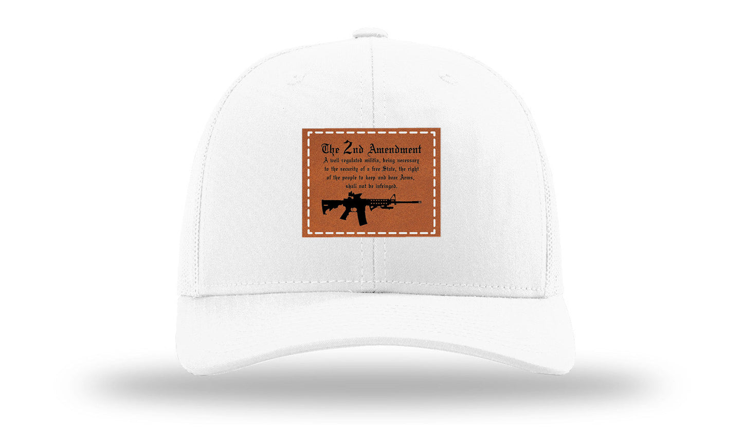 2nd Amendment Leather Patch Richardson 112 Hat