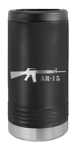 AR-15 Laser Engraved Slim Can Insulated Koosie