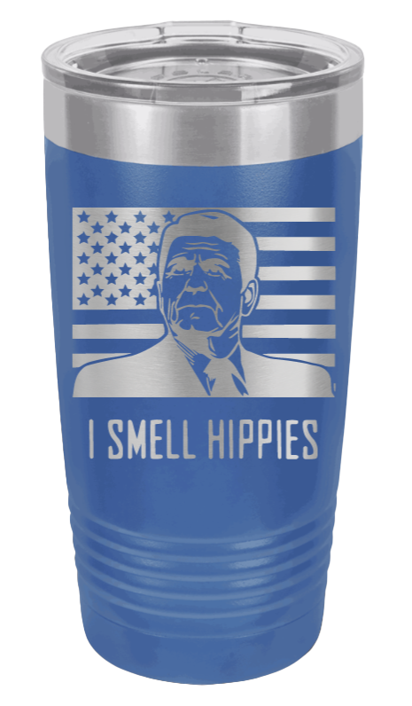 I Smell Hippies Laser Engraved Tumbler (Etched)