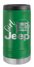 Load image into Gallery viewer, Girl Jeep JK Laser Engraved Slim Can Insulated Koosie
