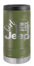 Load image into Gallery viewer, Girl Jeep JK Laser Engraved Slim Can Insulated Koosie
