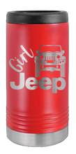 Load image into Gallery viewer, Girl Jeep JK Laser Engraved Slim Can Insulated Koosie
