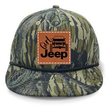 Load image into Gallery viewer, Girl Jeep Cherokee Leather Patch LOST Hat Co.
