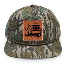 Load image into Gallery viewer, Girl Jeep Cherokee Leather Patch LOST Hat Co.
