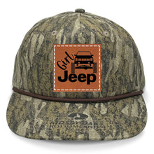 Load image into Gallery viewer, Girl Jeep Cherokee Leather Patch LOST Hat Co.

