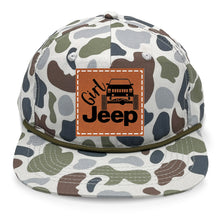 Load image into Gallery viewer, Girl Jeep Cherokee Leather Patch LOST Hat Co.
