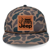 Load image into Gallery viewer, Girl Jeep Cherokee Leather Patch LOST Hat Co.
