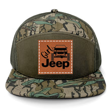 Load image into Gallery viewer, Girl Jeep Cherokee Leather Patch LOST Hat Co.
