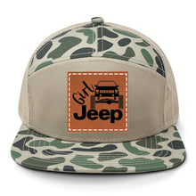 Load image into Gallery viewer, Girl Jeep Cherokee Leather Patch LOST Hat Co.
