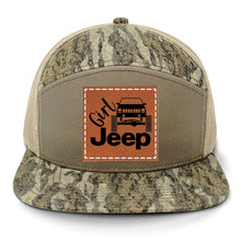 Load image into Gallery viewer, Girl Jeep Cherokee Leather Patch LOST Hat Co.
