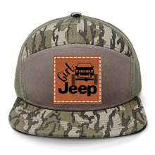 Load image into Gallery viewer, Girl Jeep Cherokee Leather Patch LOST Hat Co.
