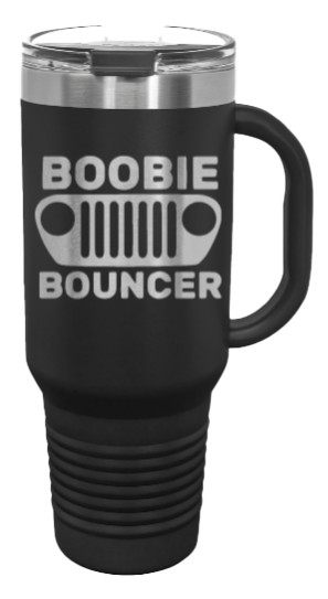 Boobie Bouncer 40oz Handled Mug Laser Engraved
