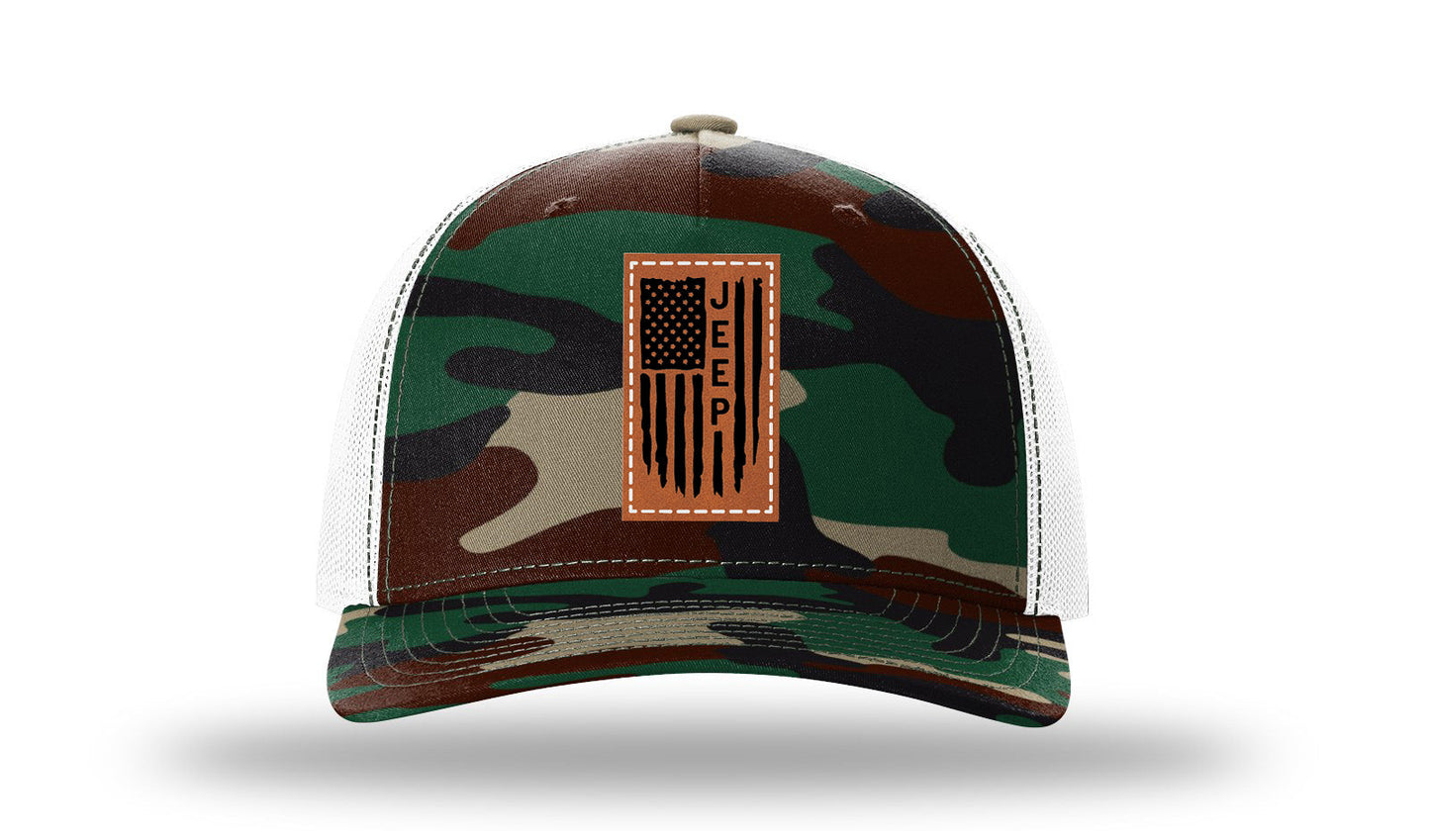 Green Camo / White