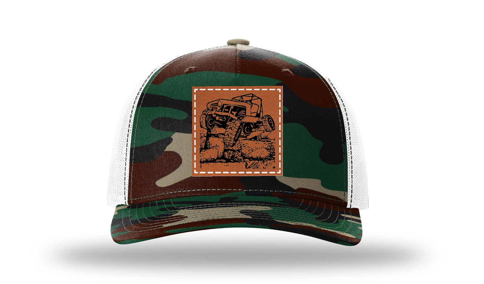 Green Camo / White