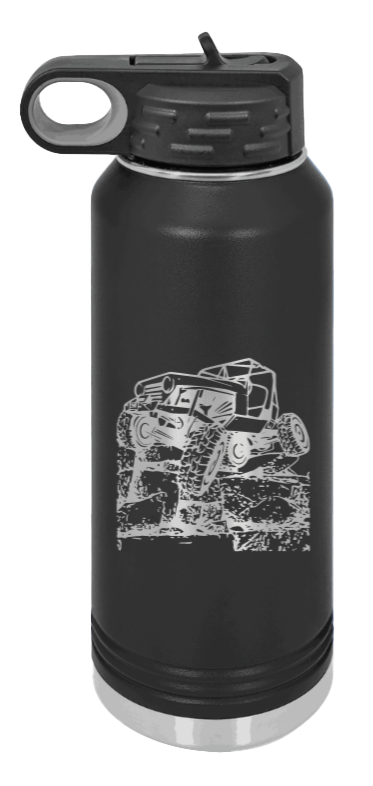 CJ Crawler - 32oz Water Bottle Laser Engraved- Black