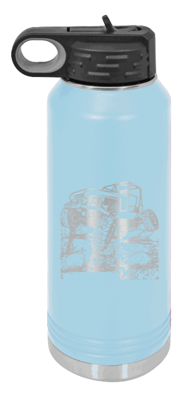 CJ Crawler - 32oz Water Bottle Laser Engraved- Light Blue