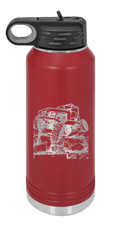 CJ Crawler - 32oz Water Bottle Laser Engraved- Maroon