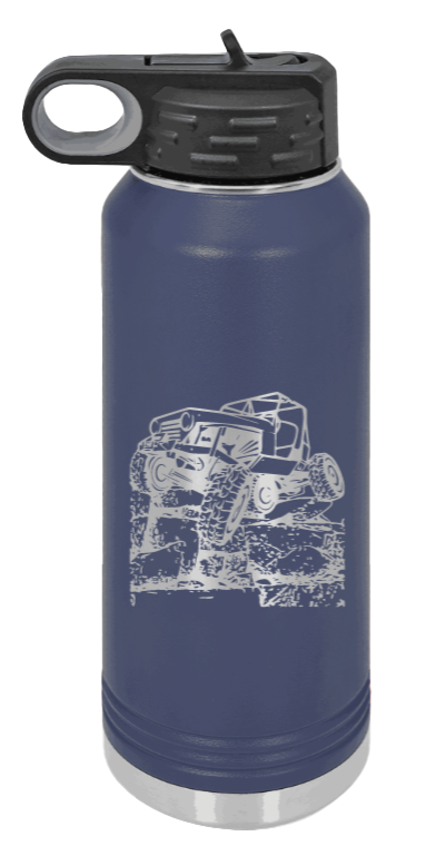 CJ Crawler - 32oz Water Bottle Laser Engraved- Navy