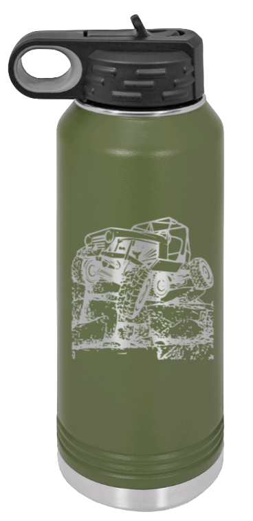CJ Crawler - 32oz Water Bottle Laser Engraved- Olive