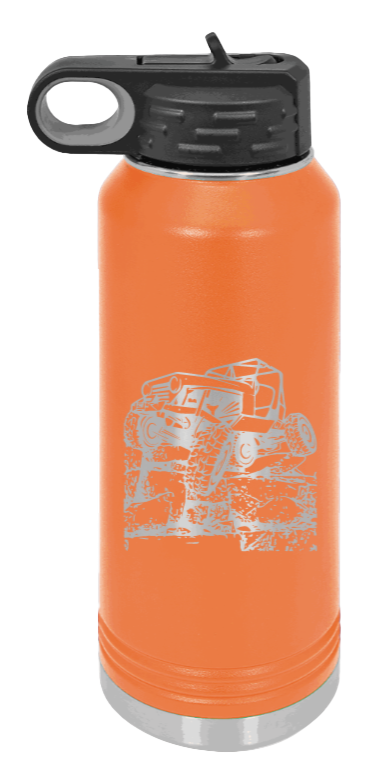 CJ Crawler - 32oz Water Bottle Laser Engraved- Orange