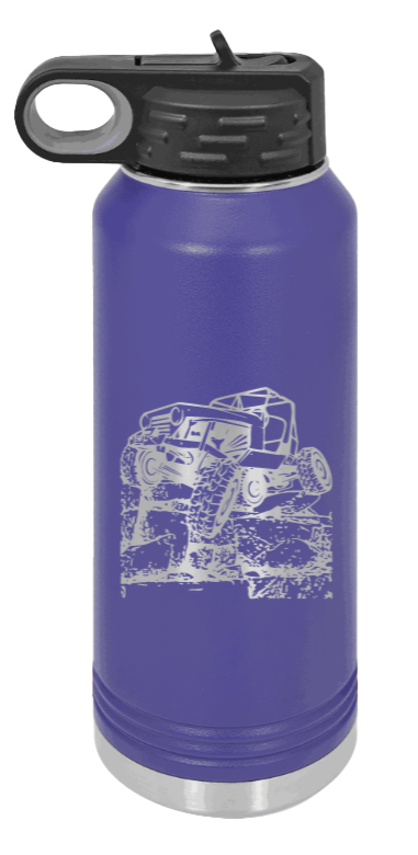 CJ Crawler - 32oz Water Bottle Laser Engraved- Purple