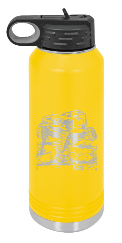CJ Crawler - 32oz Water Bottle Laser Engraved- Yellow