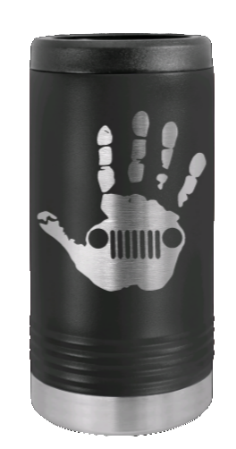 Jeep Wave Laser Engraved Slim Can Insulated Koosie