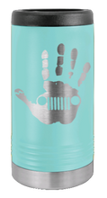 Load image into Gallery viewer, Jeep Wave Laser Engraved Slim Can Insulated Koosie
