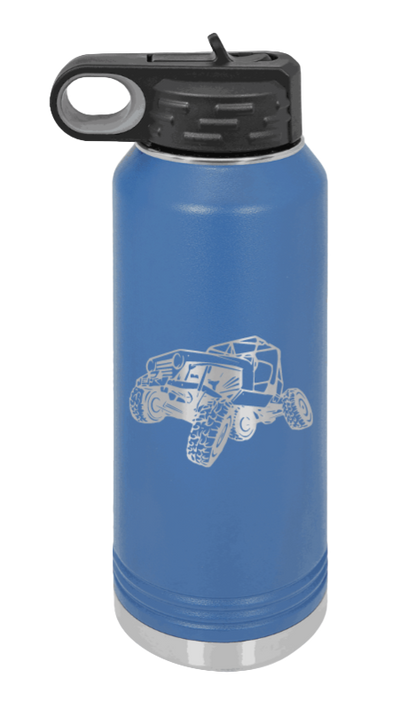 CJ Crawler No Rock - 32oz Water Bottle Laser Engraved- Royal Blue