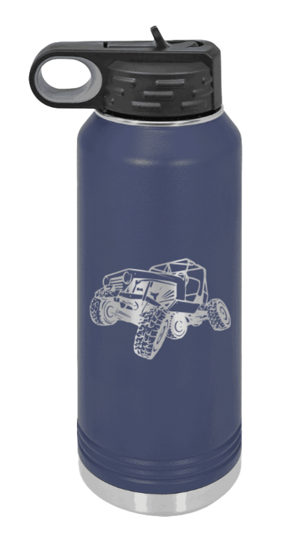 CJ Crawler No Rock - 32oz Water Bottle Laser Engraved- Navy