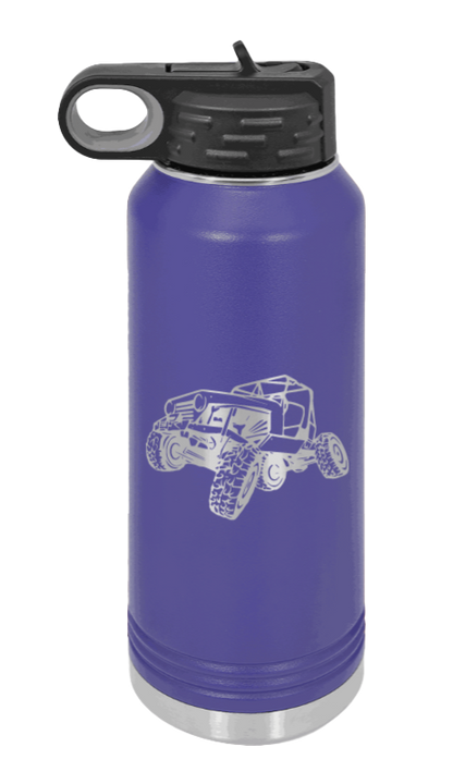 CJ Crawler No Rock - 32oz Water Bottle Laser Engraved- Purple