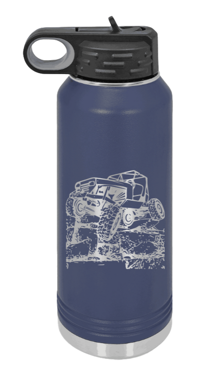 YJ Crawler - 32oz Water Bottle Laser Engraved- Navy