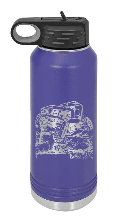 YJ Crawler - 32oz Water Bottle Laser Engraved- Purple