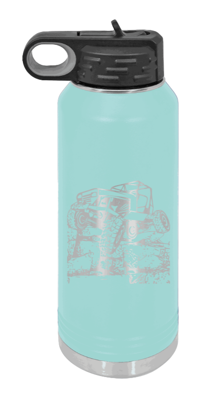 YJ Crawler - 32oz Water Bottle Laser Engraved- Teal
