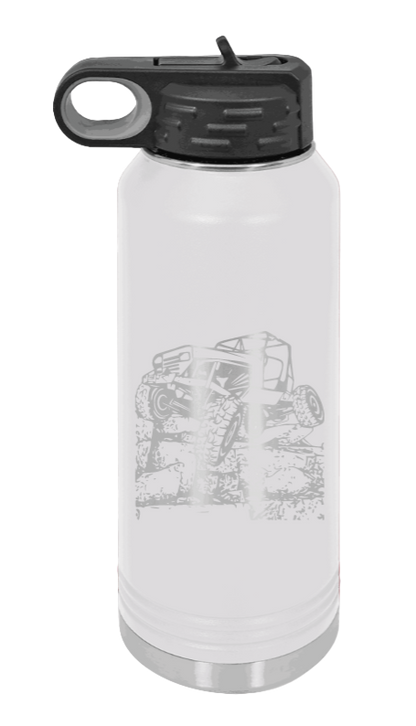 YJ Crawler - 32oz Water Bottle Laser Engraved- White