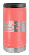 Load image into Gallery viewer, Jeep Flag 2 Laser Engraved Slim Can Insulated Koosie
