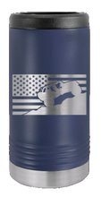 Load image into Gallery viewer, Jeep Flag 2 Laser Engraved Slim Can Insulated Koosie
