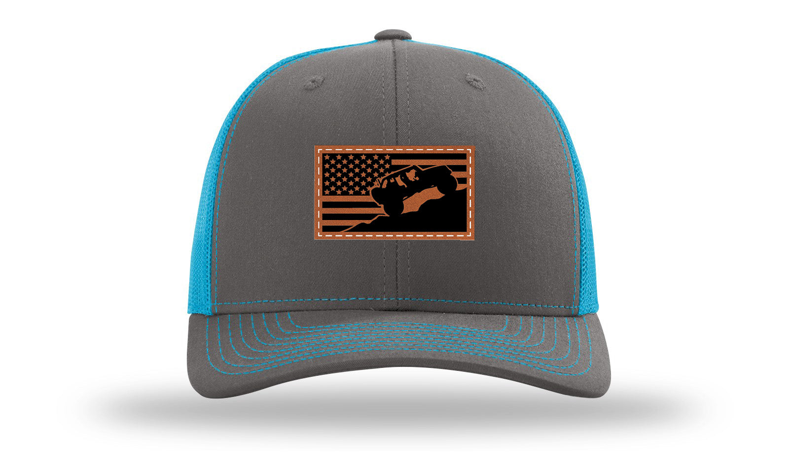 Charcoal / Neon Blue