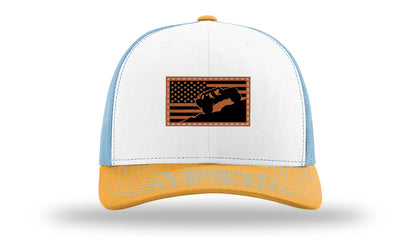 White / Columbia Blue / Yellow