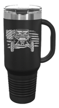 Load image into Gallery viewer, RZR Flag 40oz Handled Mug Laser Engraved
