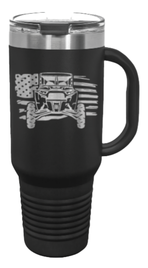 RZR Flag 40oz Handled Mug Laser Engraved