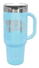 Load image into Gallery viewer, RZR Flag 40oz Handled Mug Laser Engraved
