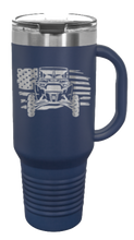 Load image into Gallery viewer, RZR Flag 40oz Handled Mug Laser Engraved
