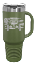 Load image into Gallery viewer, RZR Flag 40oz Handled Mug Laser Engraved
