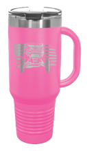 Load image into Gallery viewer, RZR Flag 40oz Handled Mug Laser Engraved
