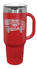 Load image into Gallery viewer, RZR Flag 40oz Handled Mug Laser Engraved
