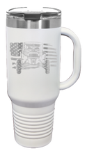 Load image into Gallery viewer, RZR Flag 40oz Handled Mug Laser Engraved
